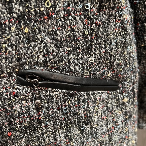 NWT Sanctuary Tweed Salt and Pepper Blazer - Size Large - Picture 3 of 8